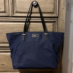Kate Spade navy nylon tote